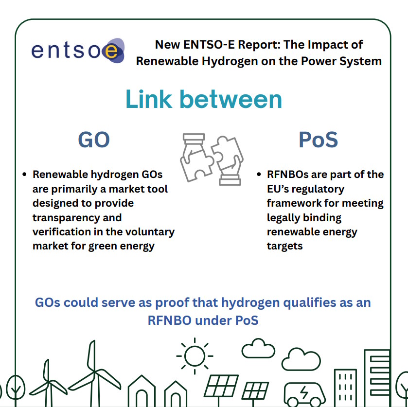 Renewable hydrogen Guarantees of Origin are primarily a market tool designed to provide transparency and verification in the voluntary market for green energy. RFNBOs are part of the EU’s regulatory framework for meeting legally binding renewable energy targets.